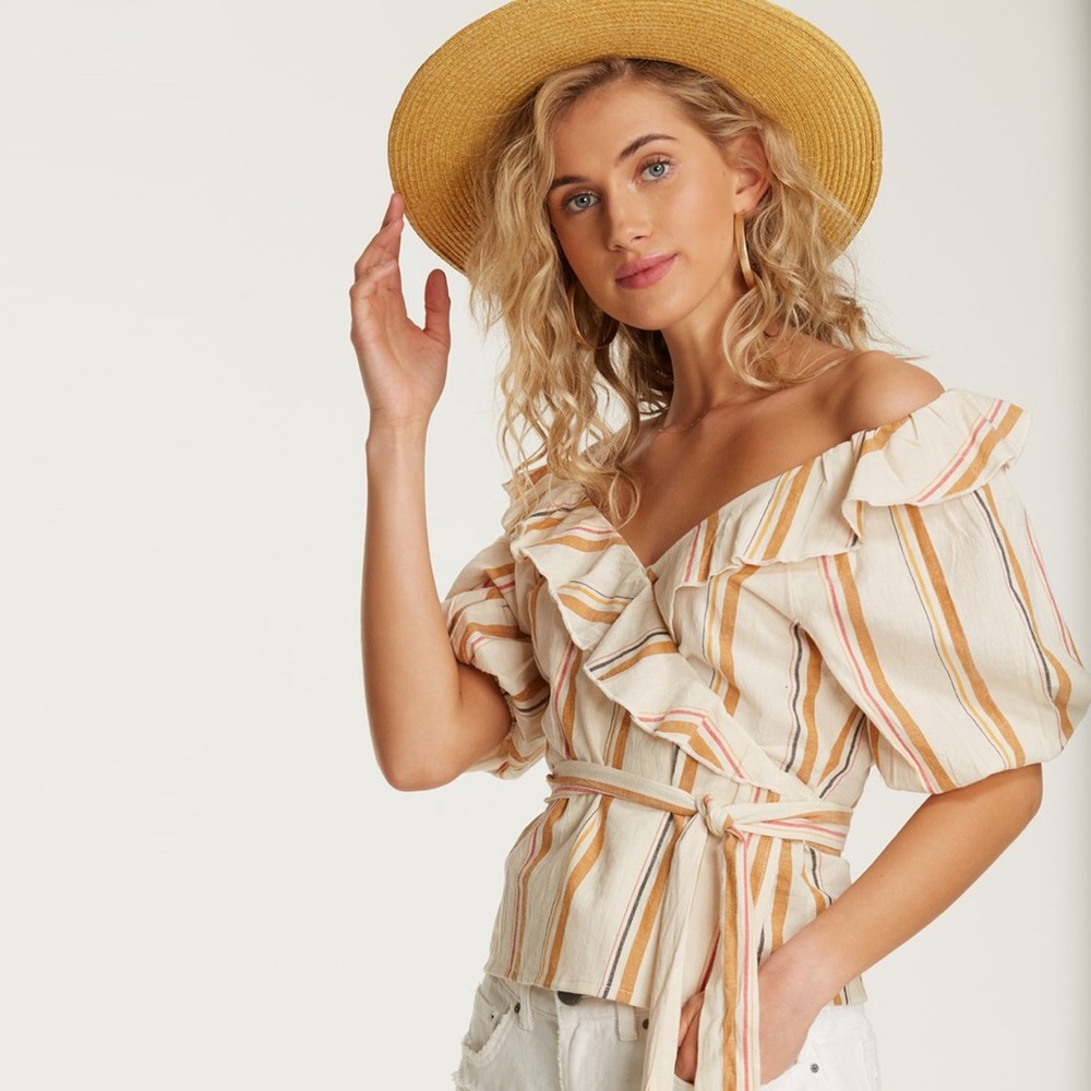 🌴🌼BILLABONG- BABES ALL DAY BLOUSE🌼🌴 - Picture 3 of 8